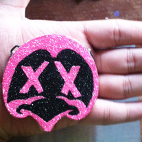 Mini-Penguin Chain (Pink/Black)
