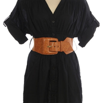 Button Down Dress with Belt