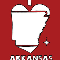 Arkansas love, 5x7 print