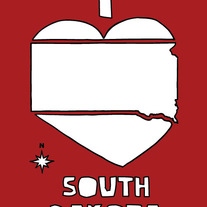 South Dakota love, 5x7 print