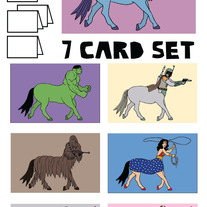 Centaurs Blank (no text) 7 card set