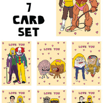Best friends I love you 7 card set #2