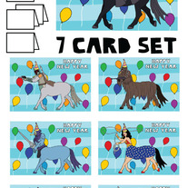 Centaurs New Year 7 card set