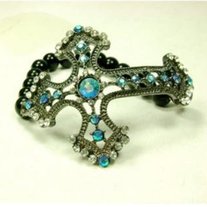 Rhinestone Cross Bracelet