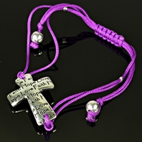 Love, Faith, Hope Bracelet (Purple)