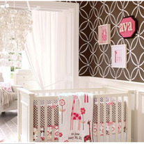 Ava Contemporary Geometric Circles Clean Look Modern Stencil Decal