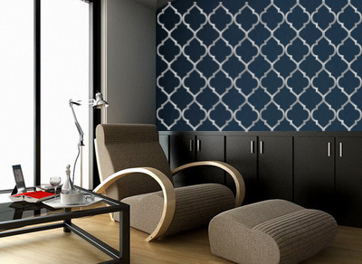 beautiful morocco inspired designer pattern stencil for walls decor better than vinyl decals or wall coverings - Designer Walls beautiful morocco inspired designer pattern stencil for walls decor better than vinyl decals or wall coverings - Designer Walls