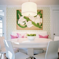 Building Blocks Geometric Pattern Wall Stencil Home Decor 