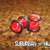 Red UV Marble Plug