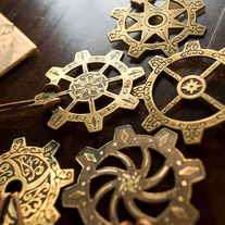 Handmade Gear Necklaces- Wrapped