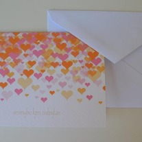 personalized work of heart cards // set of 25