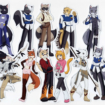 Stickers - Raven Wolf Book 1 - The Wilds- Character Stickers