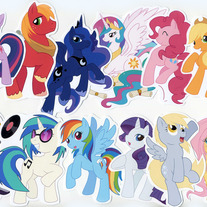 Stickers - My Little Pony FiM Character Stickers (Fanart)