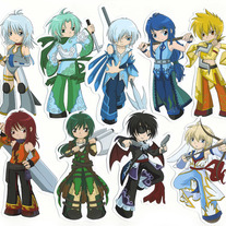 Stickers - Elemental Chibi Bishonen Stickers