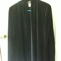 R&K Black Velvet Cardigan 