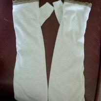 Light Blue Fingerless Gloves 