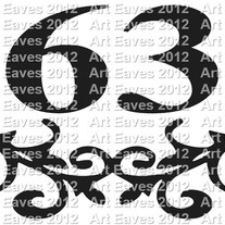 Fancy Flourish House Address Vinyl Decal