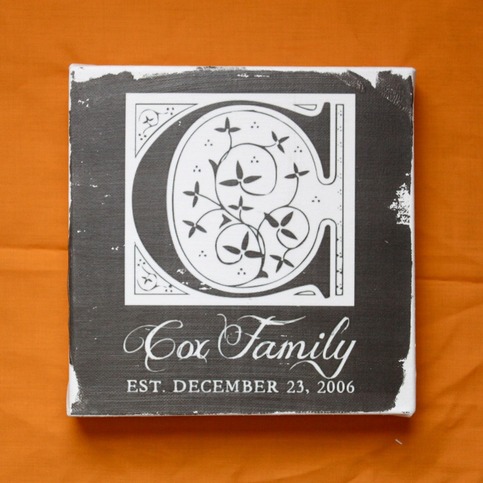Customized Family Est. Subway Art