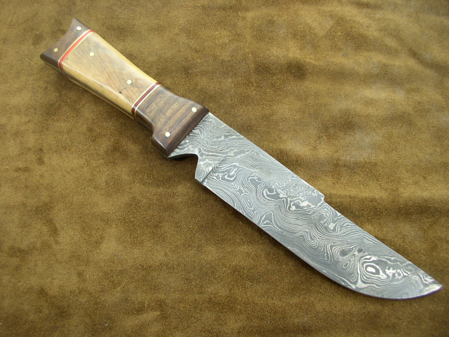 53cdk Custom 100 Hand Made Chef Damascus Steel Blade Knife Walnut
