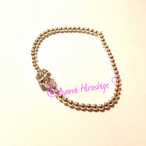 Mr. Sparkly Skull with Silver Beads