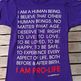 I AM PRO-LIFE T-shirt Purple - Thumbnail 1