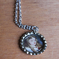 Sleeping Beauty Bottlecap Necklace