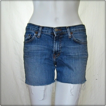 Red Engine Denim Cutoff Shorts