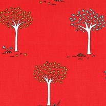 Fat Quarter-Little Apples Trees in Red/1851111