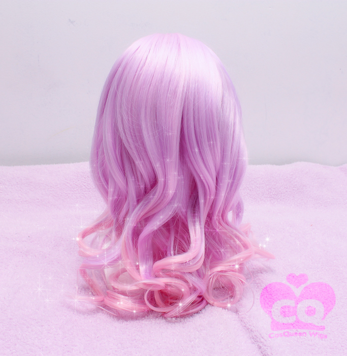 Kawaii Cute Pink Pastel Harajuku Curly Sugar Lavender Wig on Storenvy