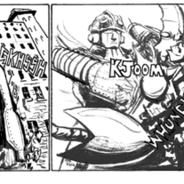 "Massive Property Damage" - Big O Parody Week Original Art