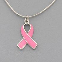 Pink Ribbon Necklace Set