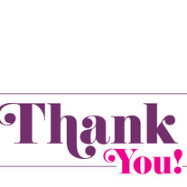 Thanks | Pink & Purple