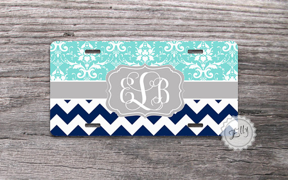 monogram license plate