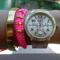 Hot Pink Hex Bracelet