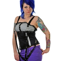 BONDAGE UNDERGROUND REBEL STRAP AND BUCKLES TOP
