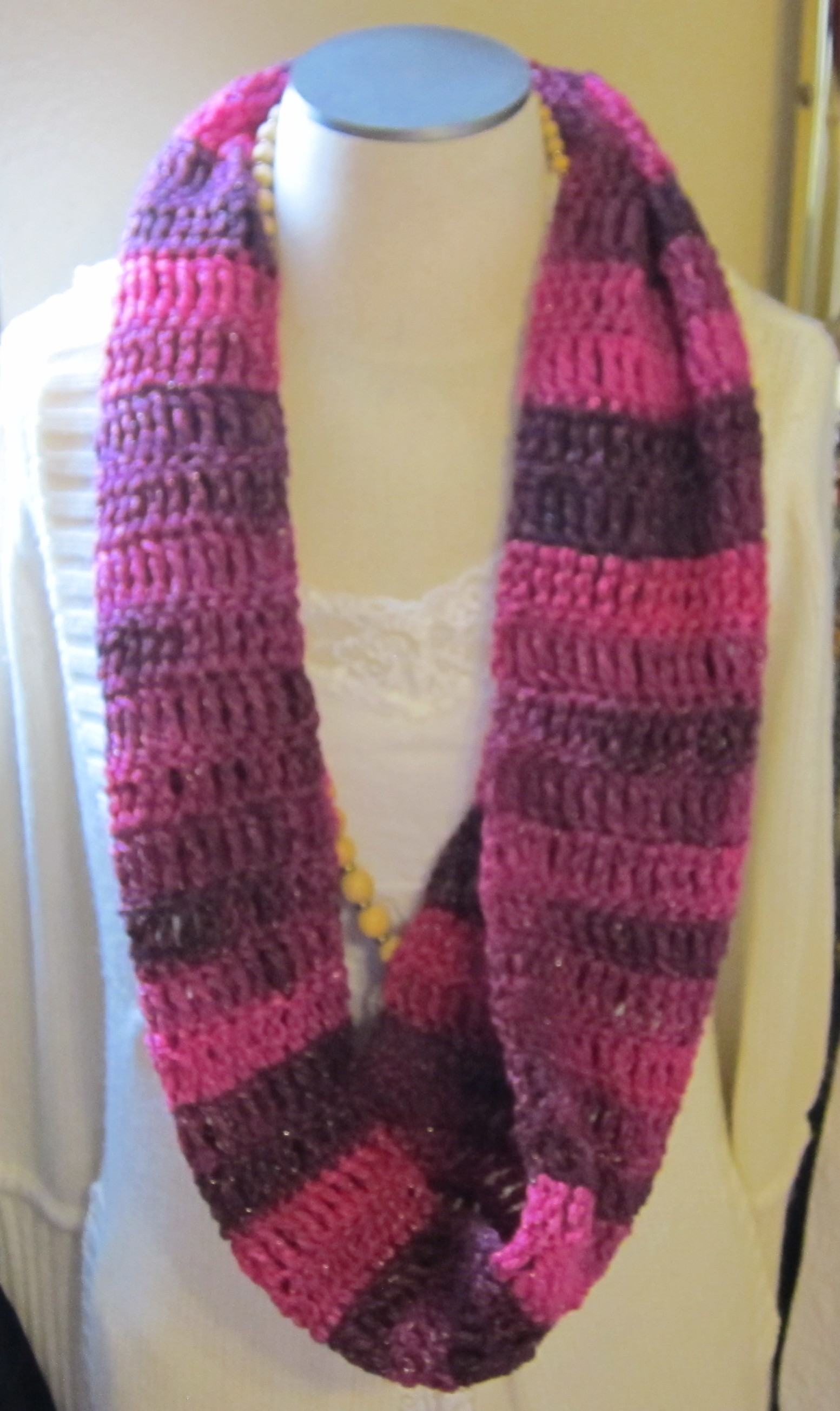 Crochet Cowl/Hooded Scarf/Infinity Scarf Made with Red ...