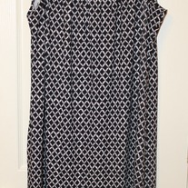 Voir Voir Mod Print Sleeveless Dress, Size 14