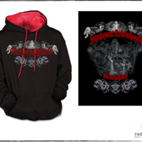 Hood black and red hanté