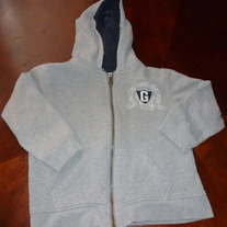 GUESS HOODED ZIP SWEATSHIRT-SIZE XS 4/5