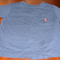 RALPH LAUREN POLO NAVY BLUE SHIRT SIZE 9 MONTHS