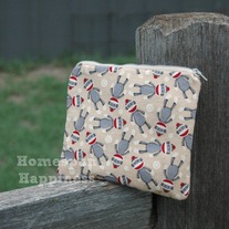 Zippy Pouch - Sock Monkeys