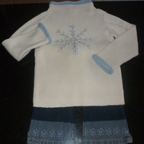 Snowflake Sweater/Jeans Outfit-Baby Gap Size 4T