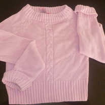 Pink Sweater-Just a Girl Size 10/12