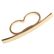 Gold Bar Knuckle Ring