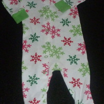Snowflake LS Onesie-Just One You-Size 12 Month
