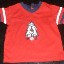 Red Shirt With Dog-Tad Little Size 6-9 Months