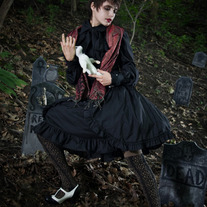 Gloomth Violet Corset Skirt