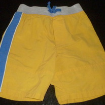 Yellow Shorts W Blue Stripe-Thomas And Friends Size 3T
