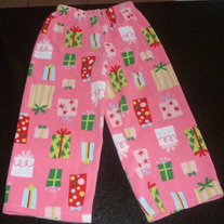 Pink Sleep Pants with Presents-Carters Size 4T