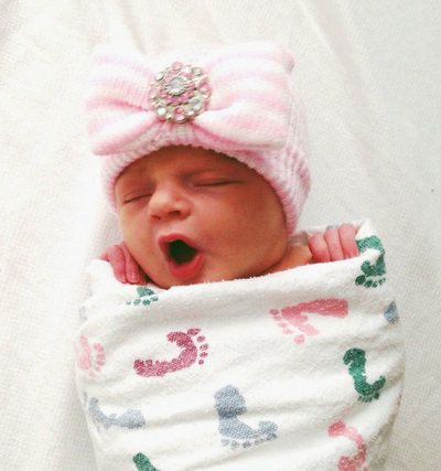 newborn girl outfit with hat